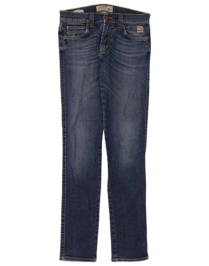 Roy Rogers Damen Slim Jeans W30 L34 Blaue Baumwolle