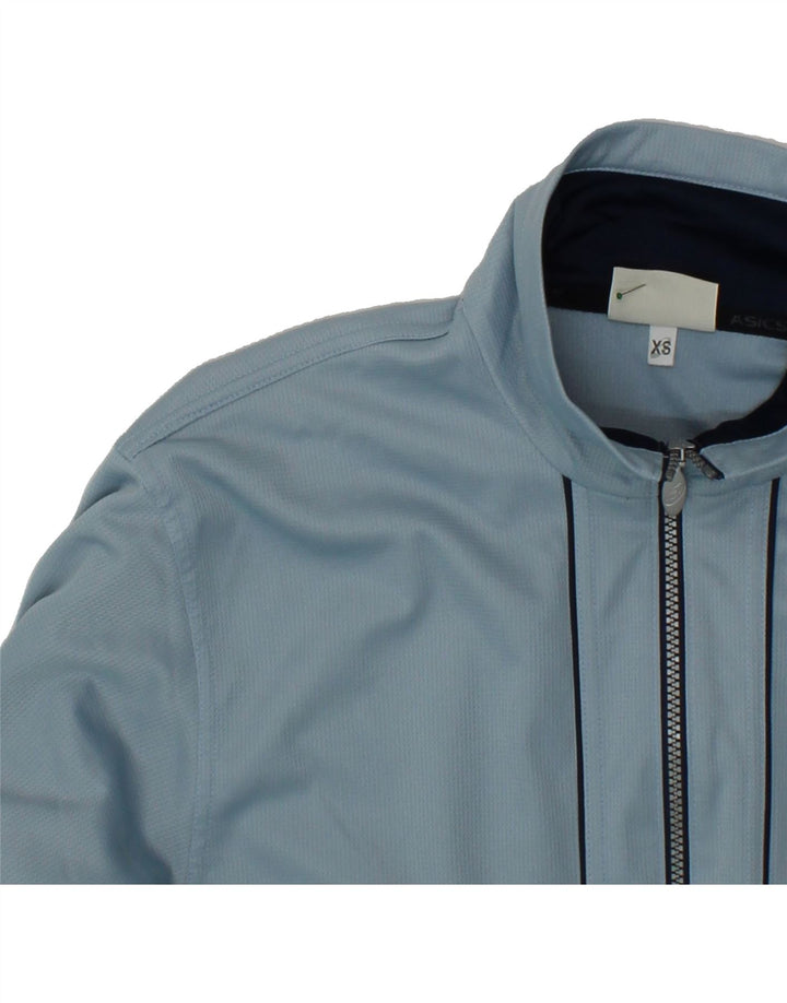 ASICS Mens Tracksuit Top Jacket XS Blue Polyester Vintage Asics and Second-Hand Asics from Messina Hembry 