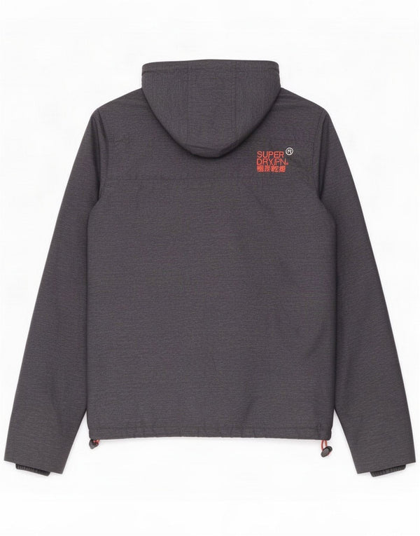 Superdry Damen Windcheater Kapuzen-Windjacke UK 6 XS Marineblau