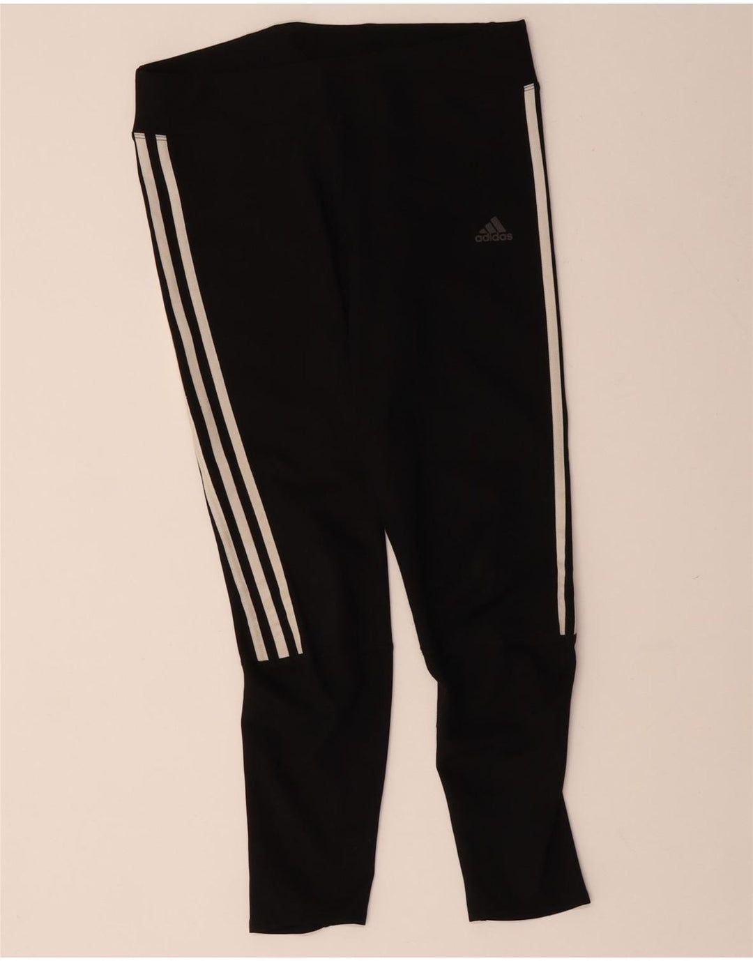 ADIDAS Damen Climalite Leggings UK 12/14 Medium Schwarz Polyester