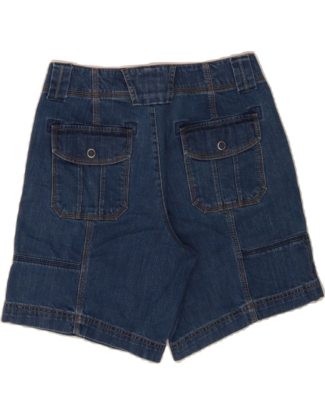 EDDIE BAUER Womens Mercer Fit Cargo Denim Shorts US 6 Medium W30  Blue Vintage Eddie Bauer and Second-Hand Eddie Bauer from Messina Hembry 