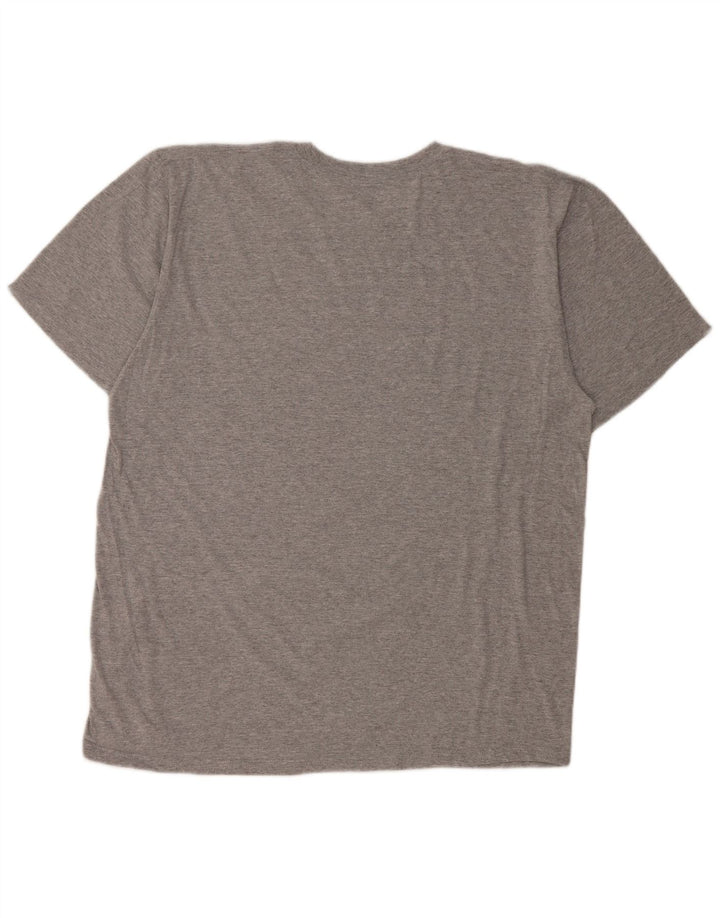 IZOD Herren Grafik T-Shirt Top XL Grau meliert