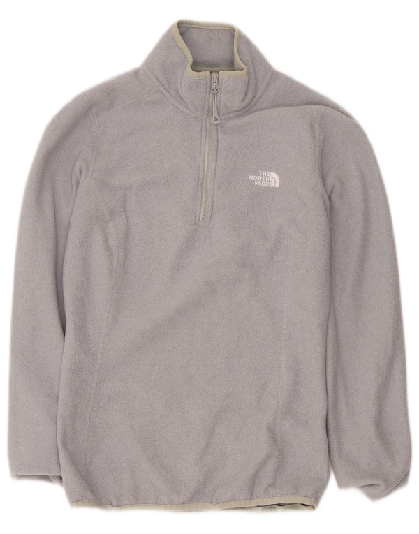 The North Face Damen-Fleecepullover mit Reißverschluss am Hals, UK 6, XS, Grau, Polyester