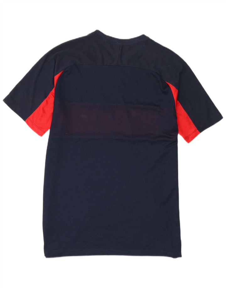 Nike Herren Dri Fit T-Shirt-Oberteil, groß, Marineblau, Farbblock