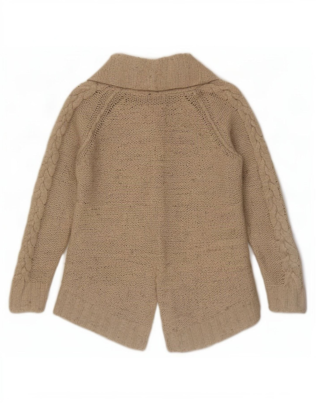 Offener Cardigan für Damen von Zara, Gr. 10, Größe S, Beige, Nylon