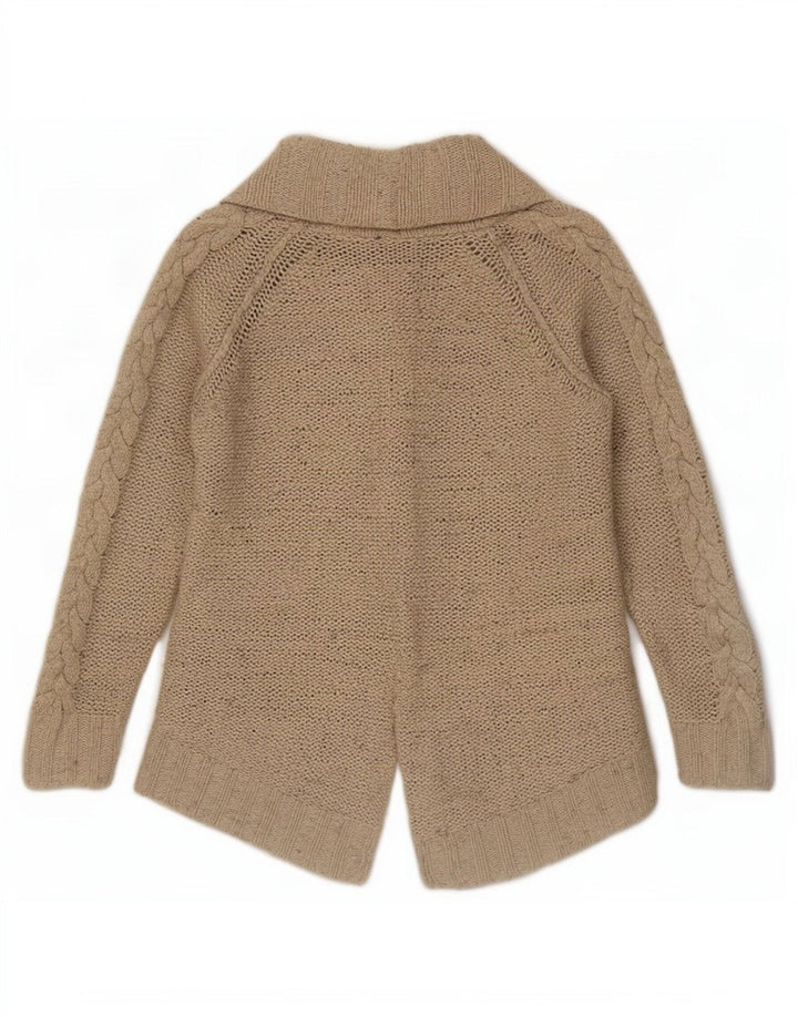 Offener Cardigan für Damen von Zara, Gr. 10, Größe S, Beige, Nylon