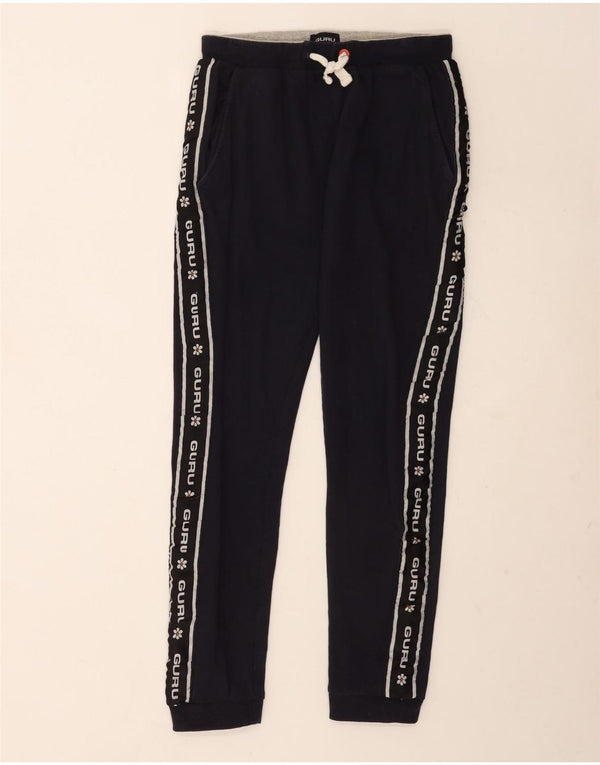 Guru Damen-Trainingshose, Jogginghose, Größe 44, Marineblau, Farbblock