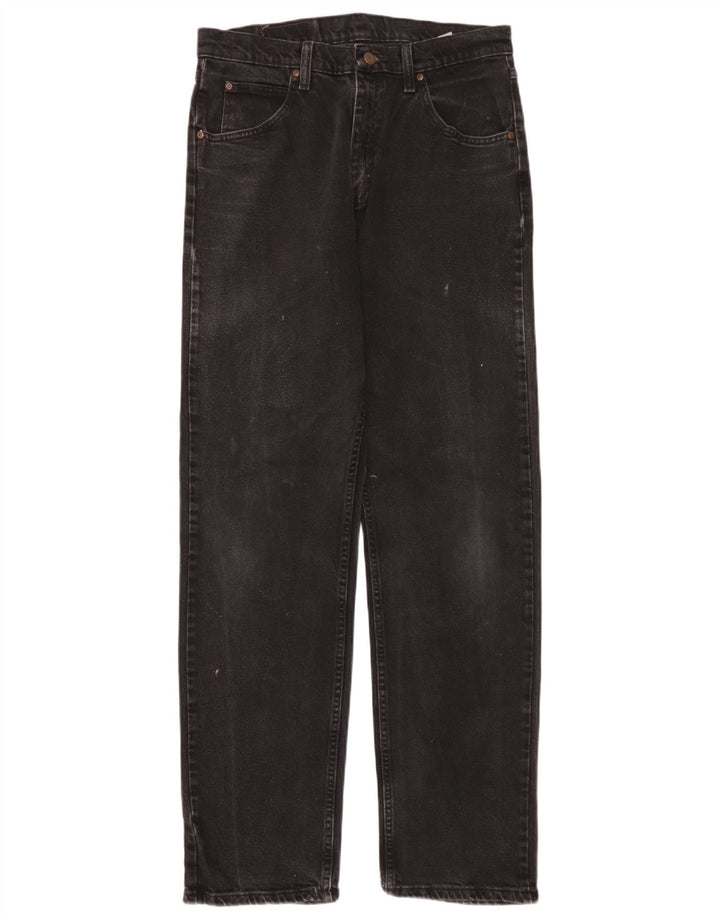Wrangler Herren Straight Jeans W32 L34 Schwarze Baumwolle
