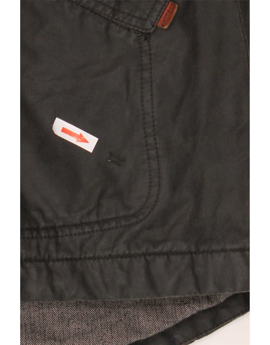 Fat Face Damen-Parka mit Kapuze, UK 12, mittelgraue Baumwolle