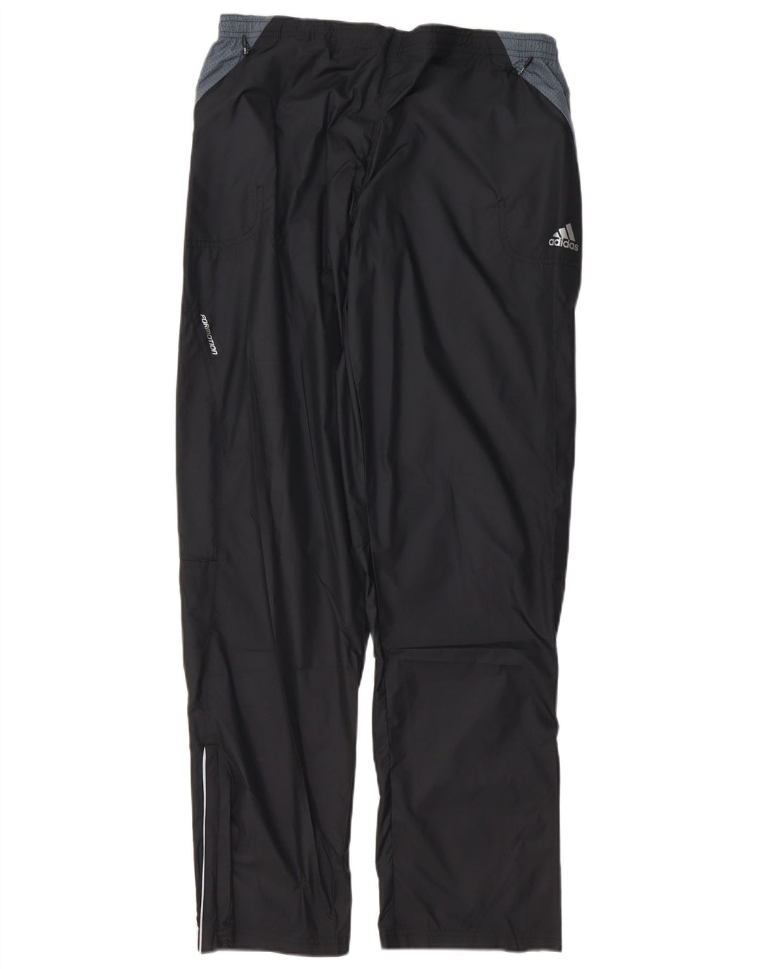 ADIDAS Herren-Trainingshose, groß, schwarzes Farbblock-Polyester