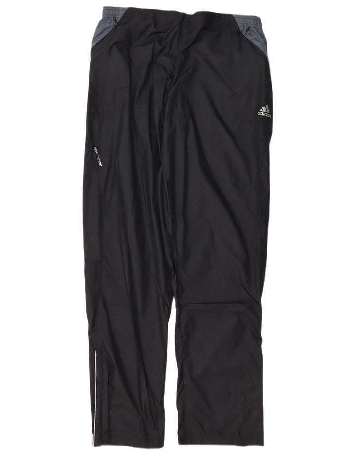 ADIDAS Herren-Trainingshose, groß, schwarzes Farbblock-Polyester