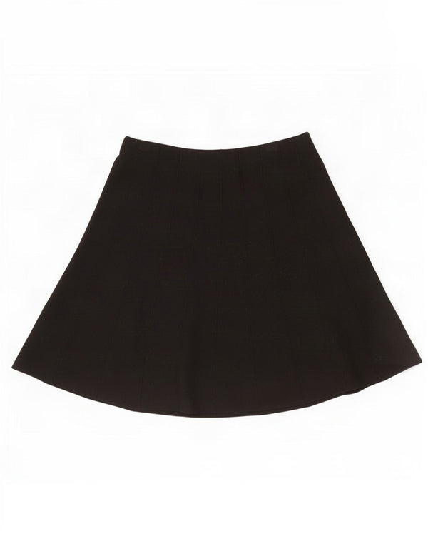 Zara Damen A-Linien-Rock Medium W28 Schwarze Viskose