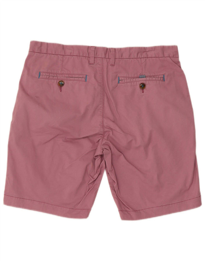 Ted Baker Herren Regular Chino Shorts W34 Large Rosa Baumwolle