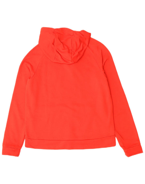 Nike Damen Dri Fit Graphic Zip Hoodie Pullover UK 18 XL Rot Polyester