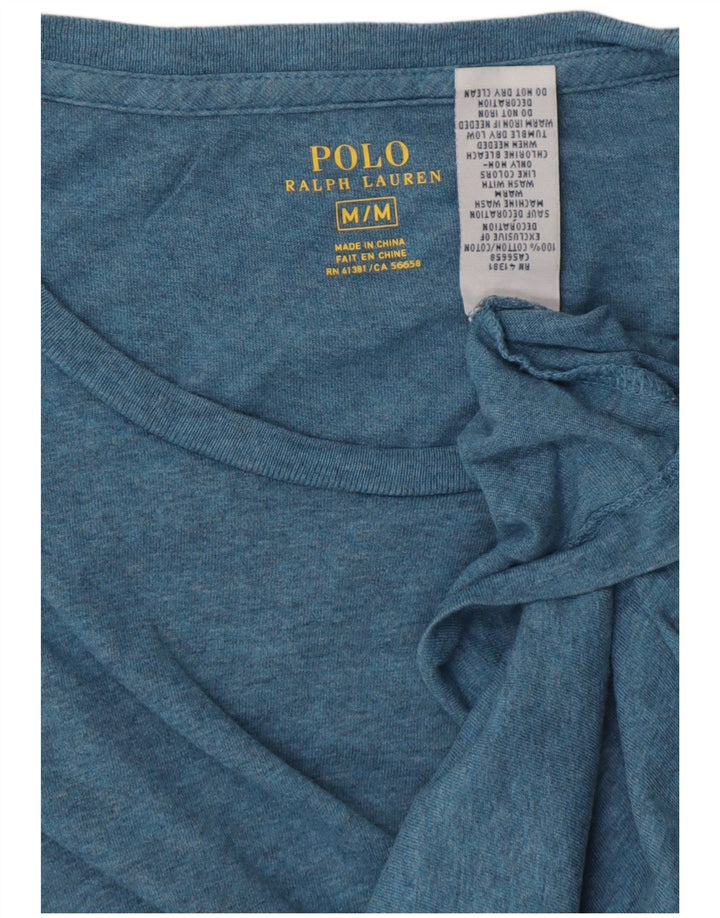 POLO RALPH LAUREN Herren T-Shirt Top mittelblaue Baumwolle