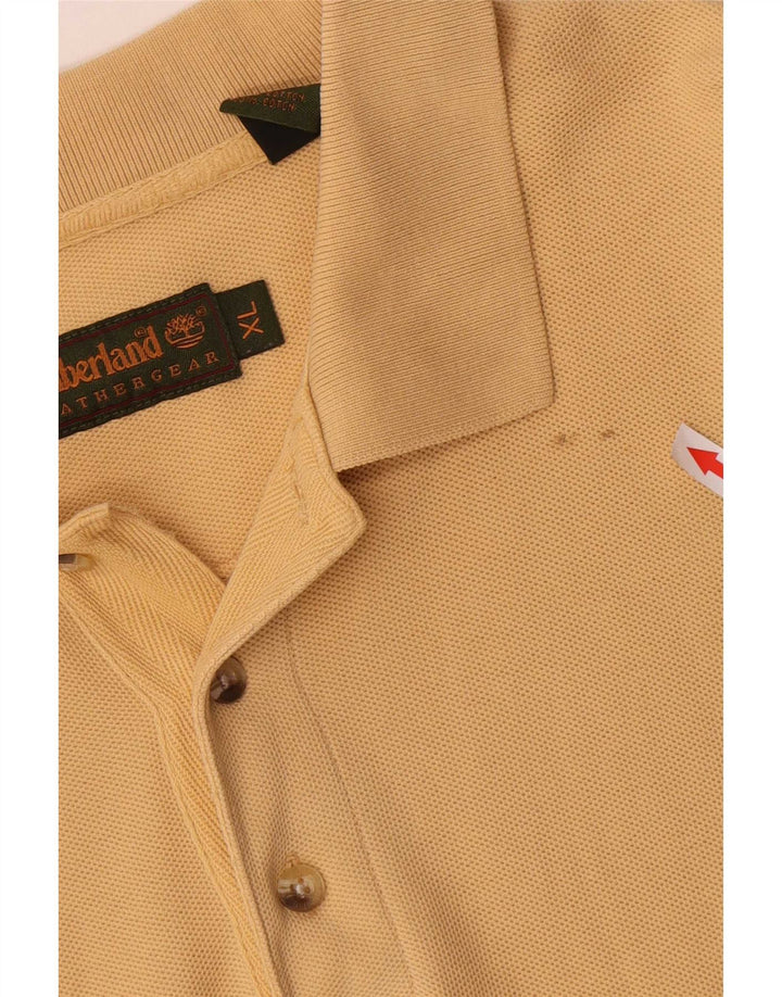 Timberland Herren Poloshirt XL Gelb Baumwolle