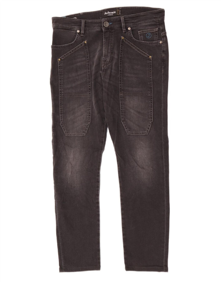 Jeckerson Herren Slim Jeans W32 L28 Schwarz