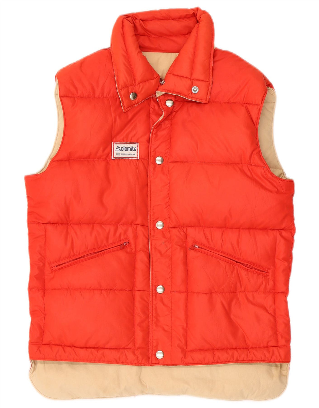 Dolomite Herren Reversible Wattierte Weste UK 36 Small Beige