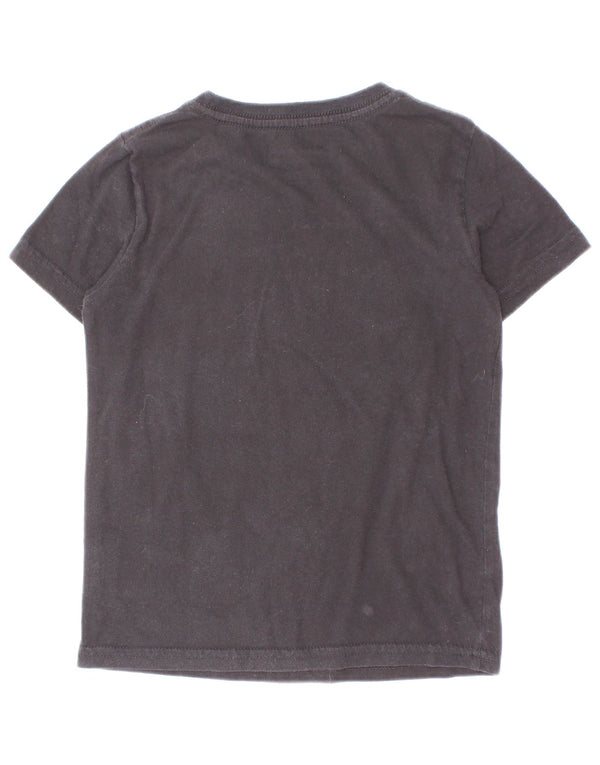 Champion T-Shirt mit Grafik für Jungen, 4–5 Jahre, schwarze Baumwolle