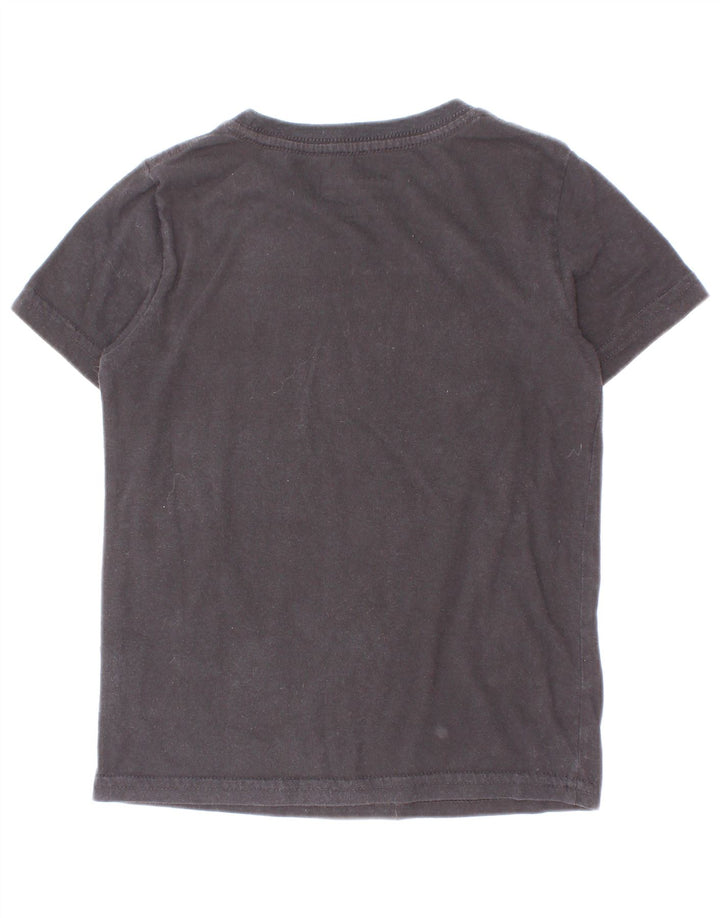 Champion T-Shirt mit Grafik für Jungen, 4–5 Jahre, schwarze Baumwolle