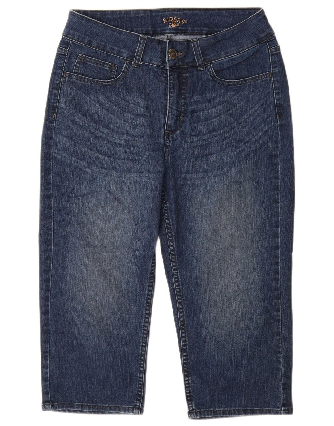 LEE Womens Riders Loose Fit Capri Jeans US 8 Medium W28 L18 Blaue Baumwolle