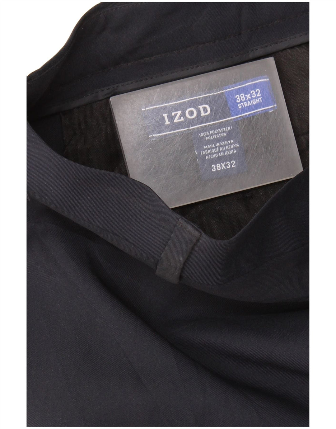 IZOD Gerade Chino-Hose für Herren, W38, L32, Marineblau, Polyester
