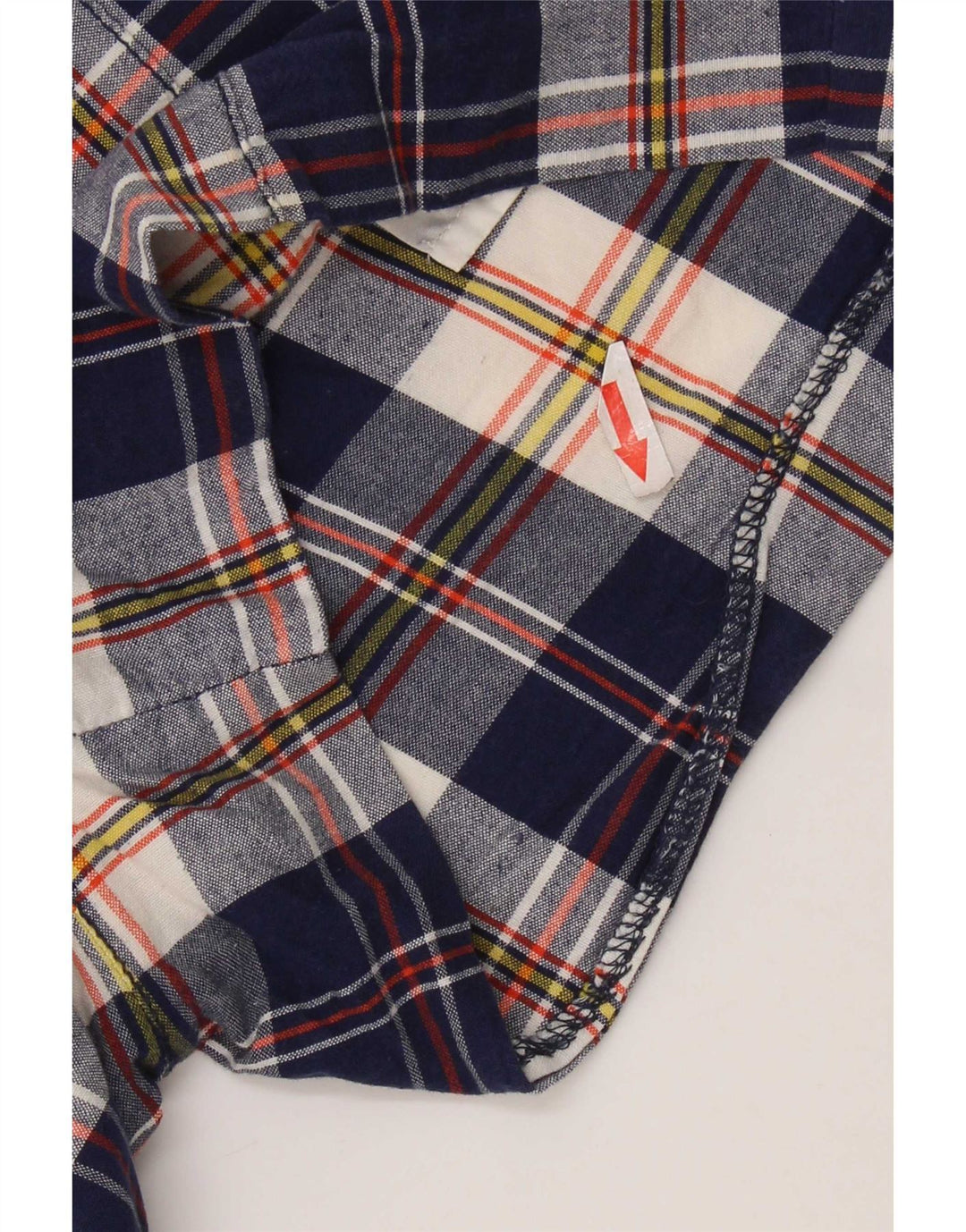 J. Crew Damen Chinoshorts US 4 Small W30 Marineblau karierte Baumwolle
