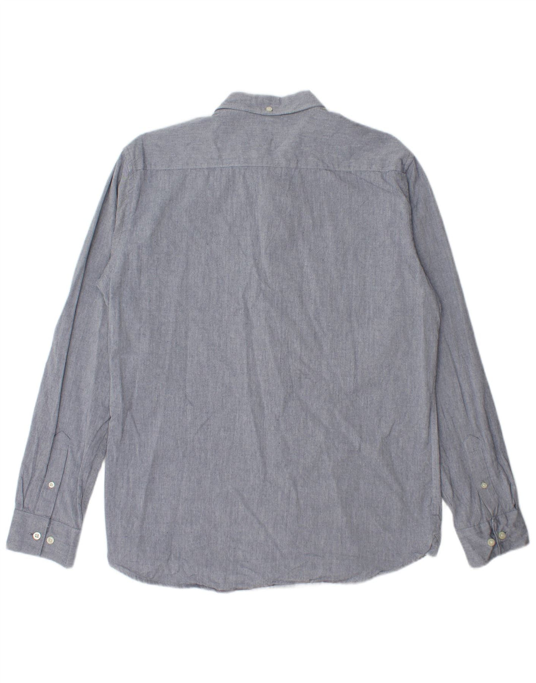 French Connection Herren-Hemd, groß, aus blauer Baumwolle