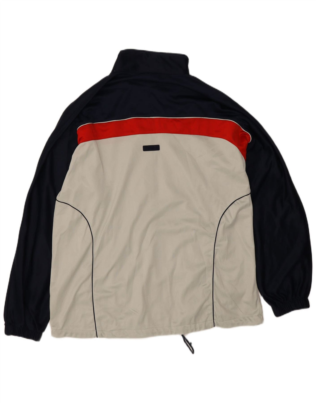 Asics Herren-Trainingsanzug-Top-Jacke 2XL Graues Colourblock-Polyester