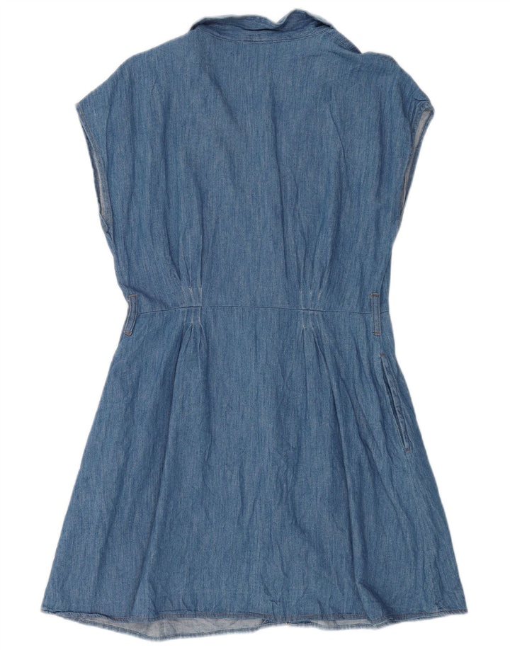 Zara Damen Jeanskleid UK 14 Mittelblau