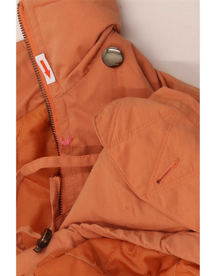 Vintage Damen Parka Jacke UK 18 XL Orange