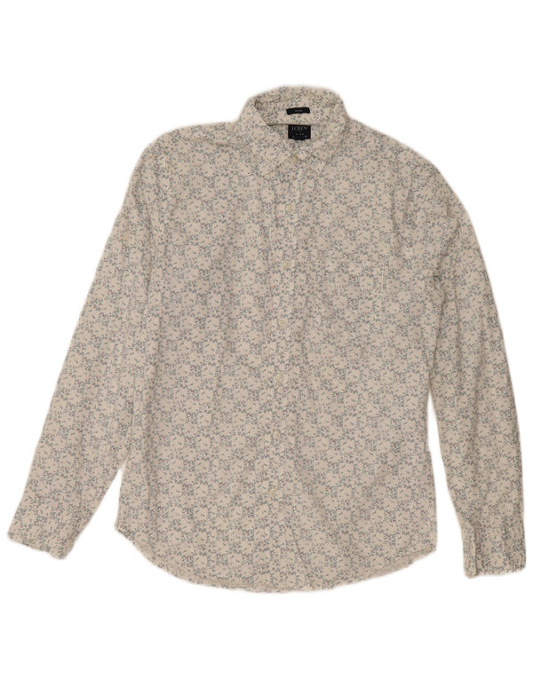 J. Crew Slim-Hemd für Herren aus mittelweißer, geblümter Baumwolle