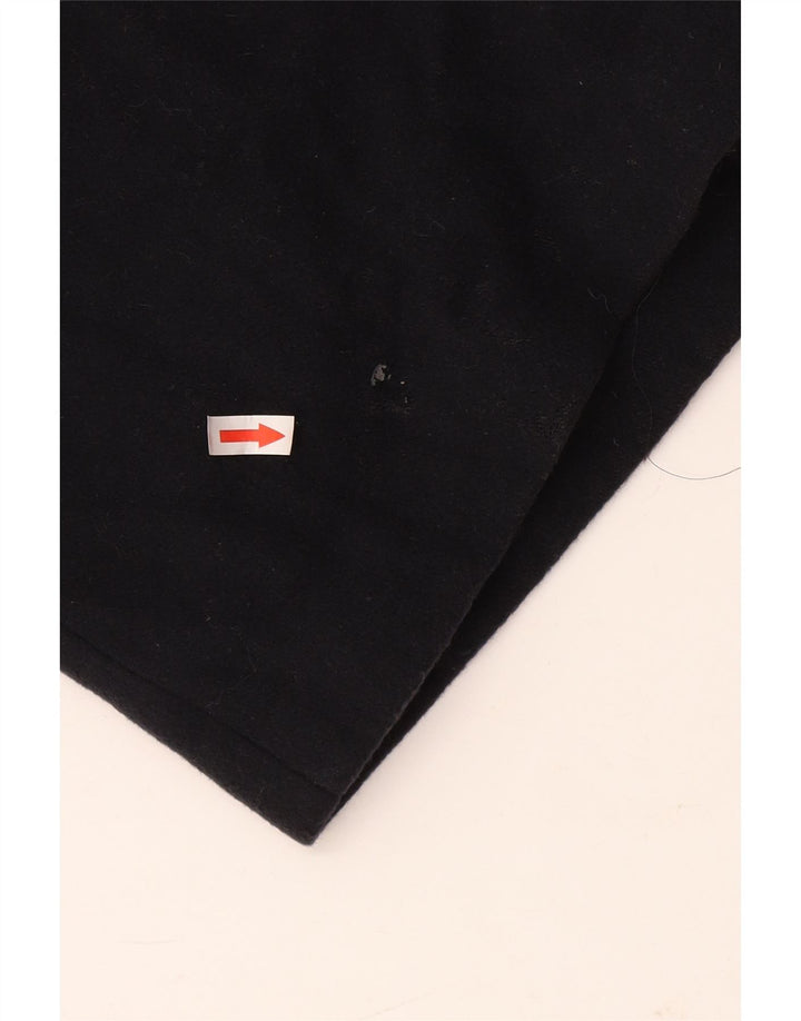 Marks & Spencer Damen Zweireihiger Mantel UK 10 Small Schwarze Wolle