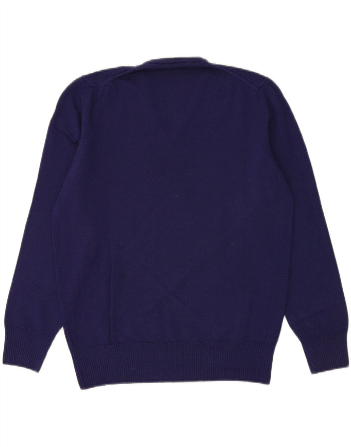 ZARA Mens V-Neck Jumper Sweater XL Navy Blue Vintage Zara and Second-Hand Zara from Messina Hembry 