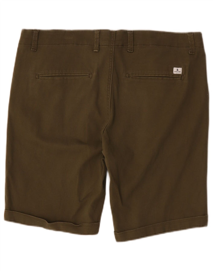 Jack & Jones Herren-Chinoshorts, Größe L, W36, Khaki, Baumwolle
