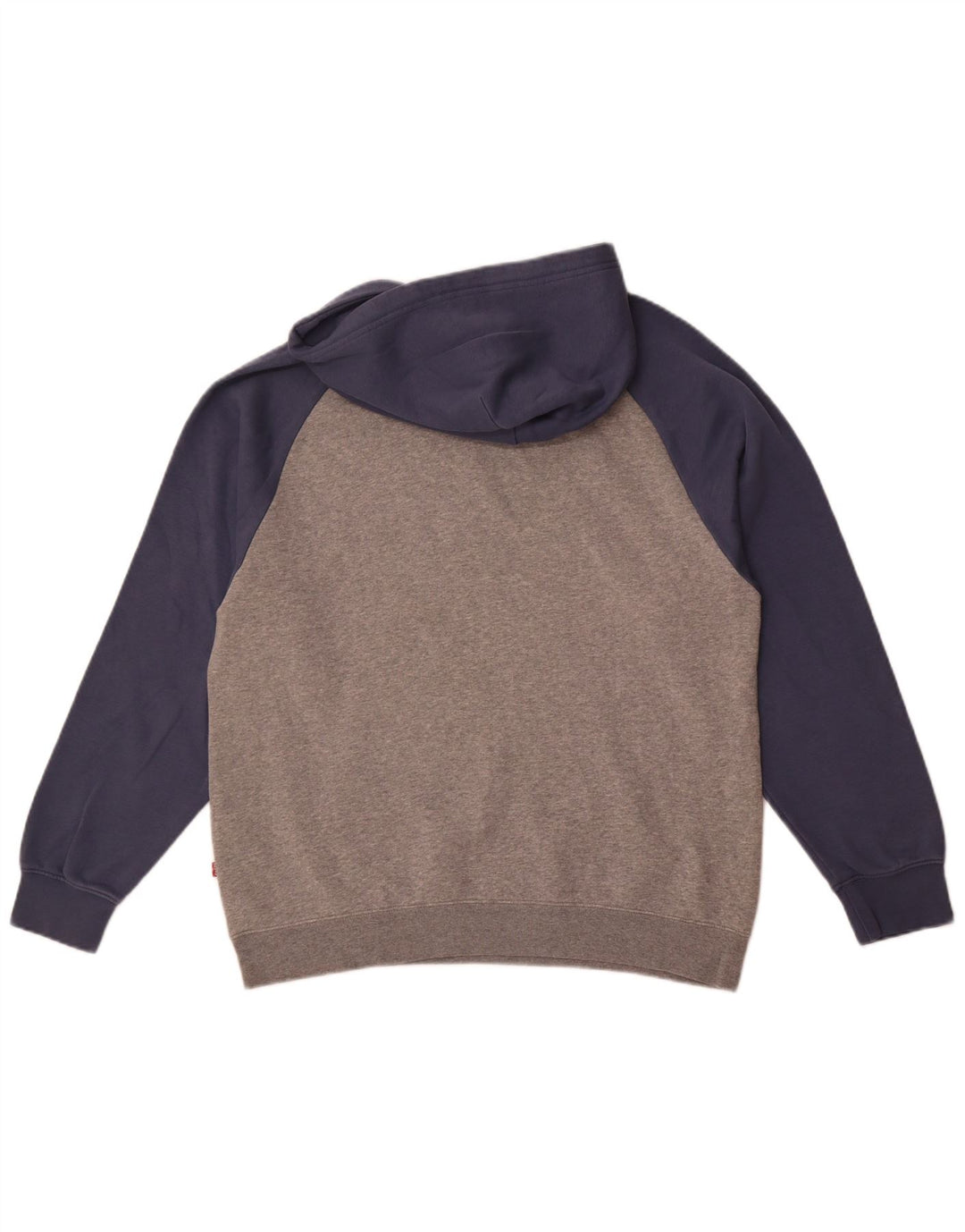 Levi's Herren-Kapuzenpullover mit grafischem Relaxed-Fit, mittelgrau, Farbblock