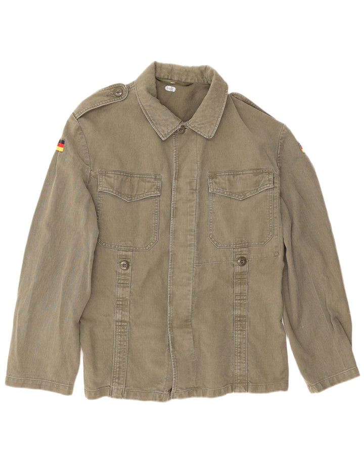 Vintage Herren Militärhemd Small Khaki