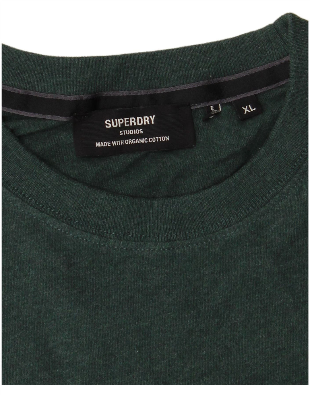 Superdry Herren T-Shirt Top XL aus grüner Baumwolle