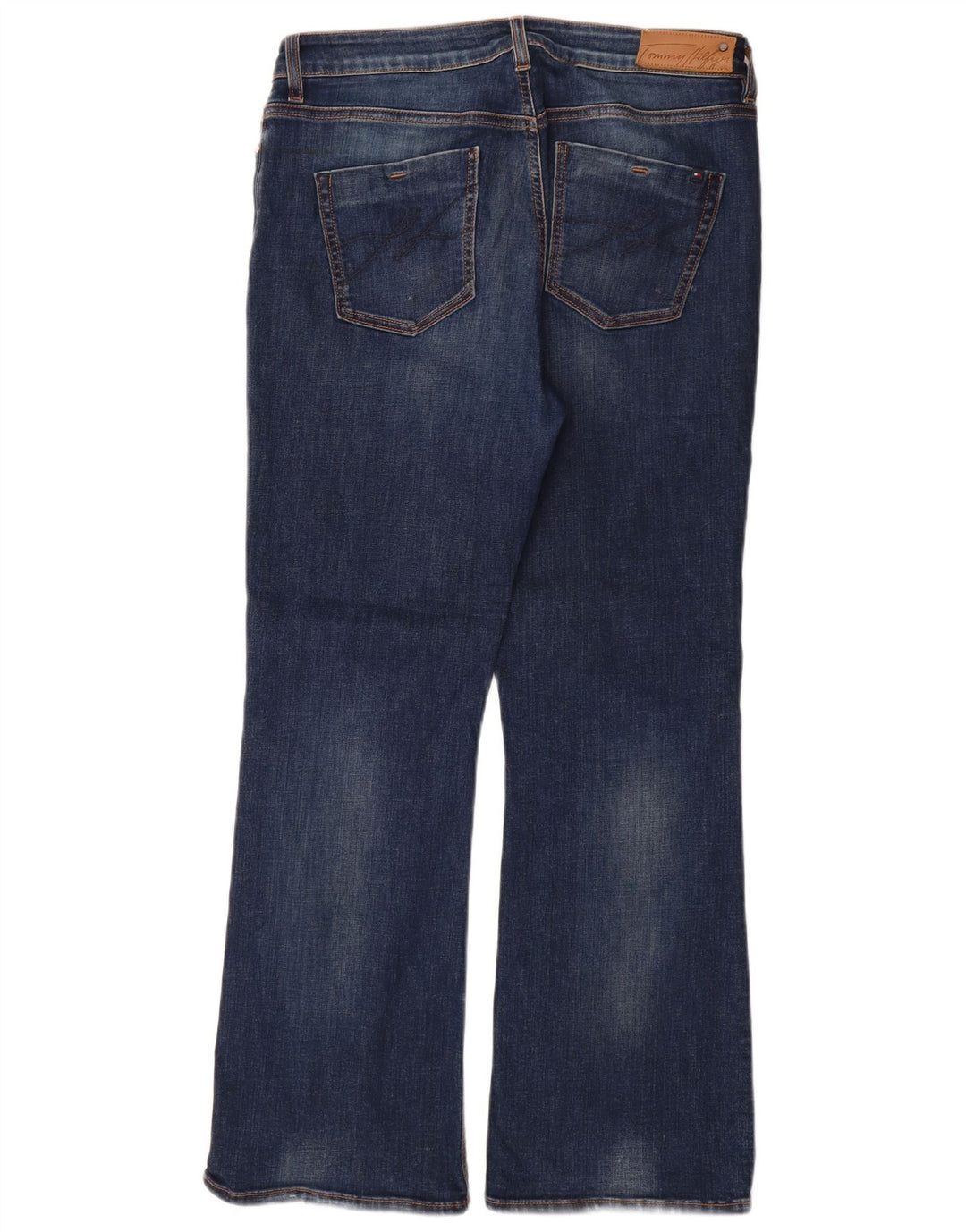 Tommy Hilfiger Damen Bootcut Jeans W32 L30 Marineblau Baumwolle