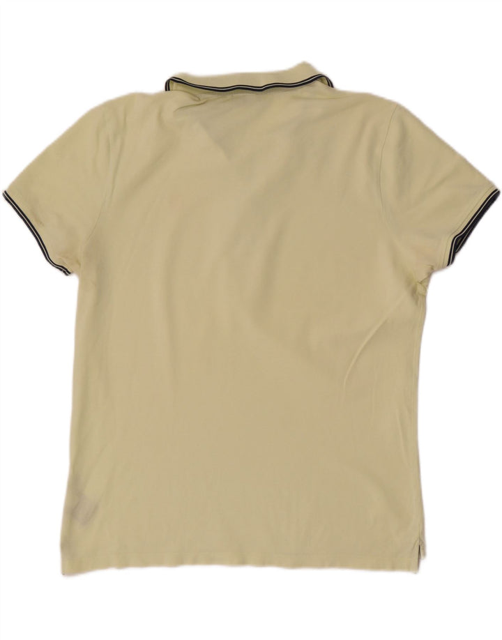 Blauer Herren Poloshirt XL Gelb Baumwolle