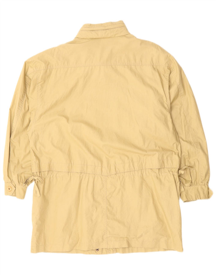 Peter Hahn Damen-Oversize-Utility-Jacke mit Kapuze, UK 14, Größe L, Gelb, Baumwolle