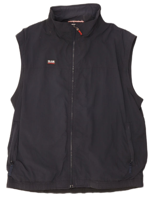 Slam Herrenweste UK 46 3XL Marineblaues Nylon