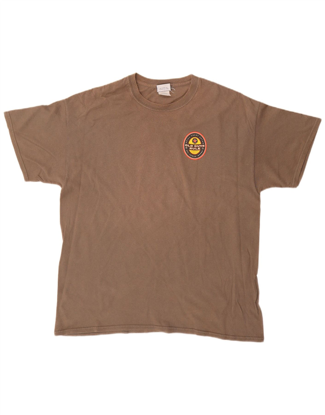 OLD GUYS RULE Herren Grafik T-Shirt Top XL Braun Baumwolle
