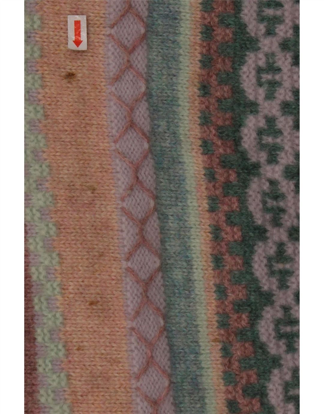 BENETTON Damen-Pullover mit Rundhalsausschnitt, Gr. 40, groß, mehrfarbig gestreift