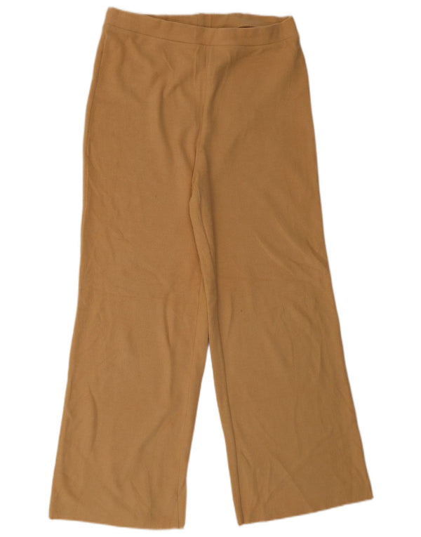 ZARA Damen Trainingshose UK 14 Large Beige Baumwolle