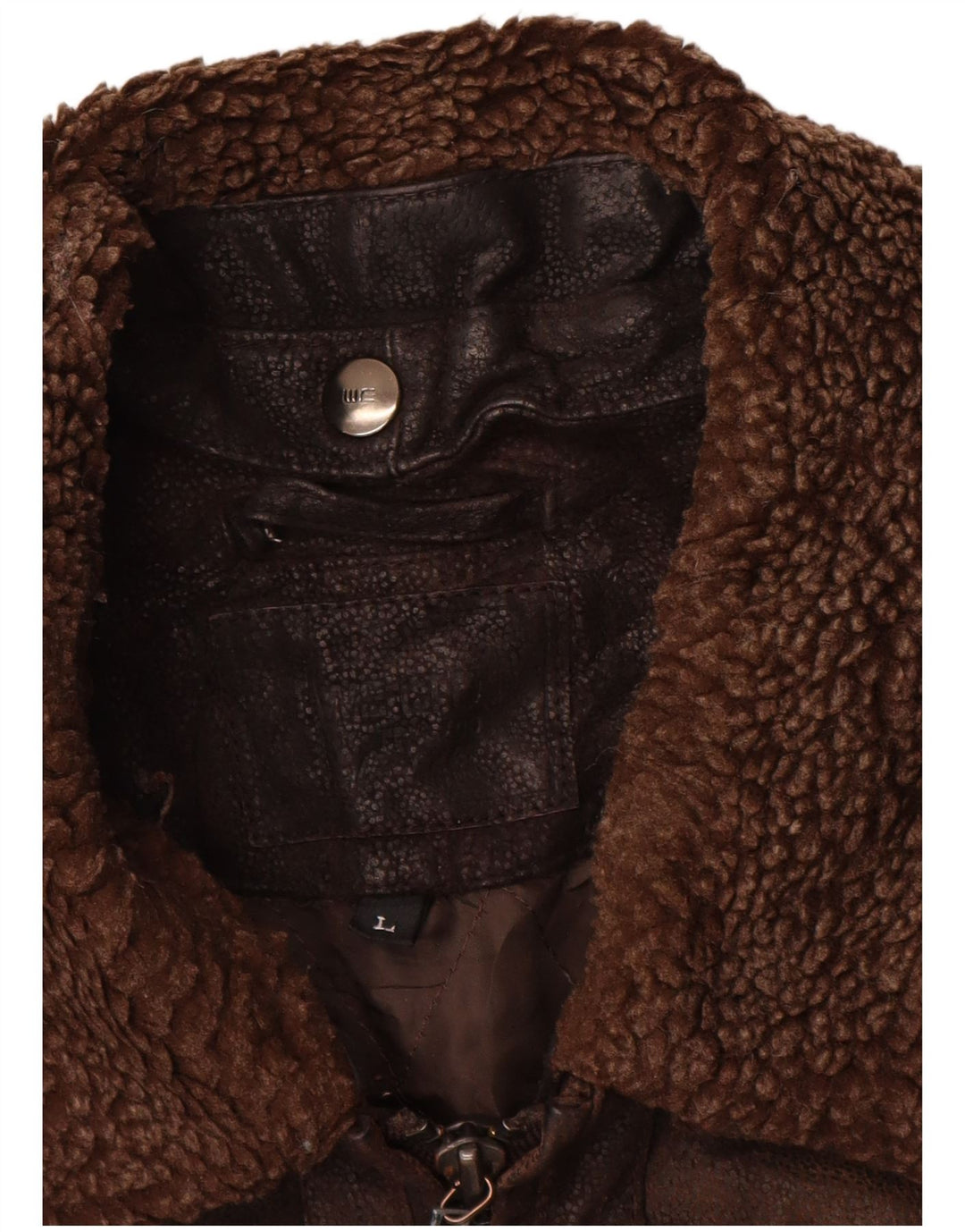 Vintage Herren Lederjacke UK 40 Großer brauner Lederklassiker