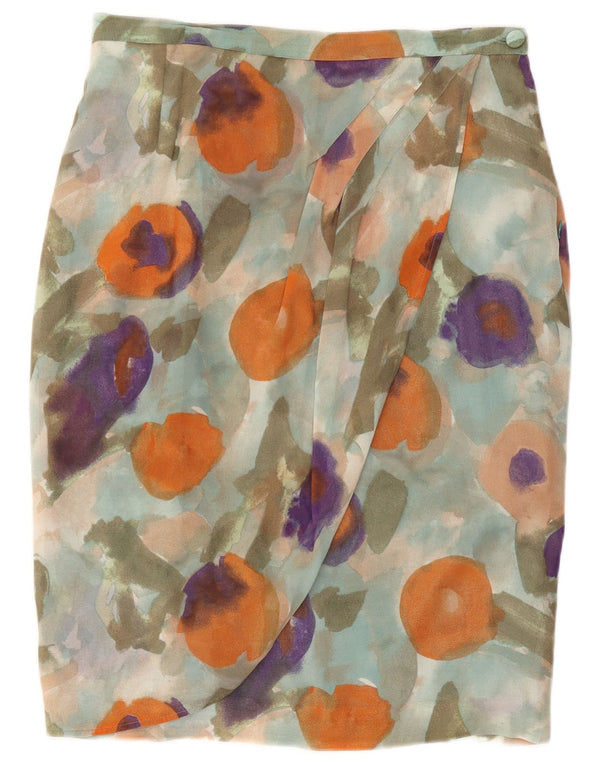 Vintage Womens Wrap Skirt W34 Large Multicoloured Floral