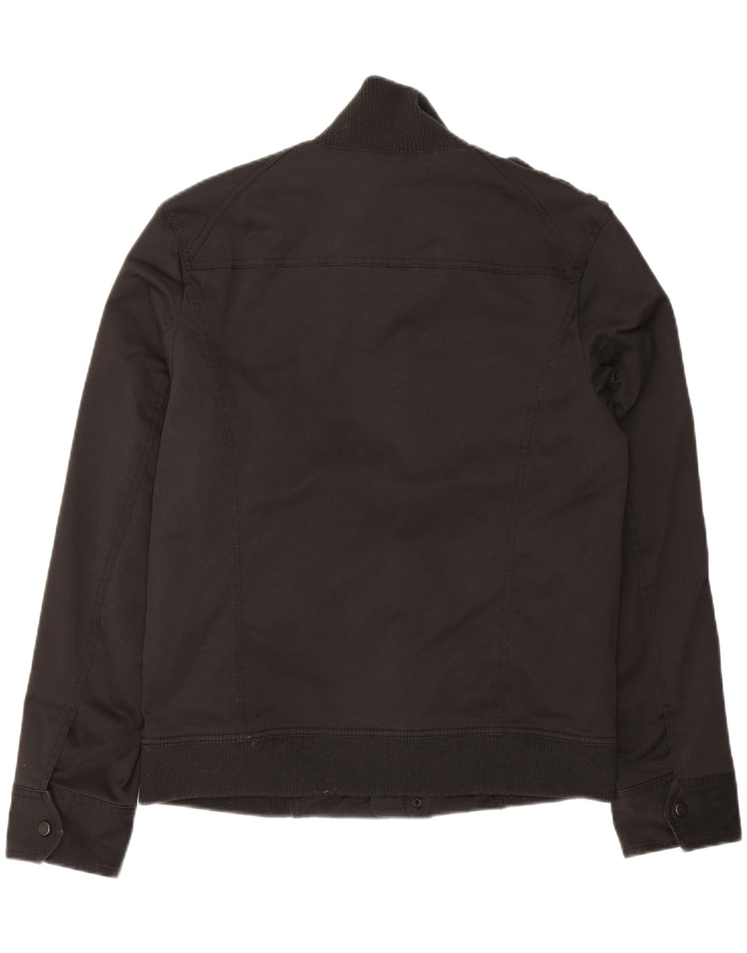 ZARA Mens Military Jacket UK 42 XL Black Polyester Vintage Zara and Second-Hand Zara from Messina Hembry 