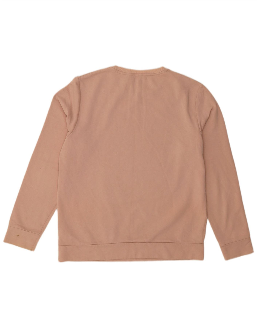 Cos Damen-Sweatshirt-Pullover UK 14 Mittelrosa Colourblock-Baumwolle