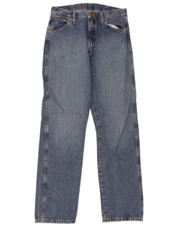 Wrangler Herren Straight Jeans W32 L32 Blaue Baumwolle